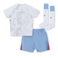 Aston Villa Replika babykläder Bortaställ Barn 2023-24 Kortärmad (+ korta byxor)